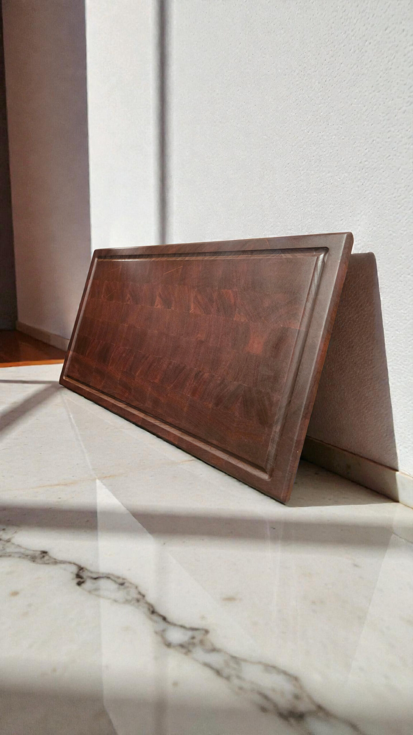 Stórt Endgrain Skurðarbretti Mahogany